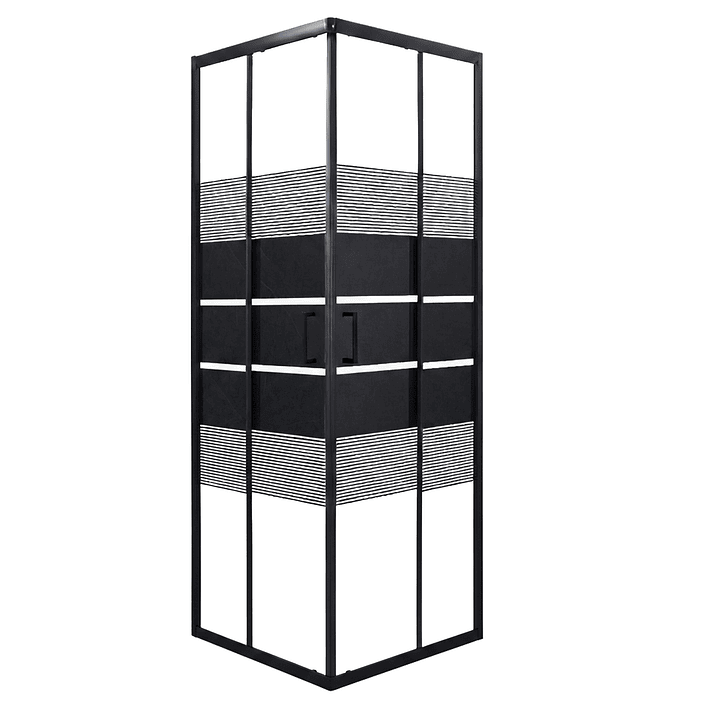 Shower Door Joytek Style Recto Negro 70x70x185 cm (Sin Receptáculo) 1