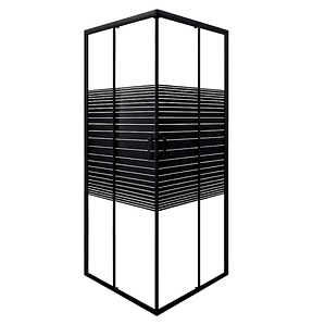 Shower Door Joytek Strava Recto Negro 70x70x185 cm (Sin Receptáculo)