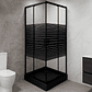 Shower Door Joytek Strava Recto Negro 70x70x185 cm (Sin Receptáculo) - Miniatura 3