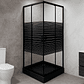 Shower Door Joytek Strava Recto Negro 80x80x185 cm (Sin Receptáculo) - Miniatura 4