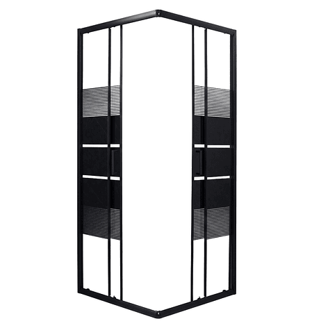 Shower Door Joytek Syle Recto Negro 80x80x185 cm (Sin Receptáculo) 2