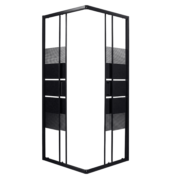 Shower Door Joytek Syle Recto Negro 80x80x185 cm (Sin Receptáculo) 2