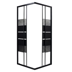 Shower Door Joytek Syle Recto Negro 80x80x185 cm (Sin Receptáculo)