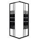 Shower Door Joytek Syle Recto Negro 80x80x185 cm (Sin Receptáculo) - Miniatura 2