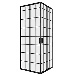 Shower Door Joytek Cuadros Negros Recto 70x70x185 cm (Sin Receptáculo)