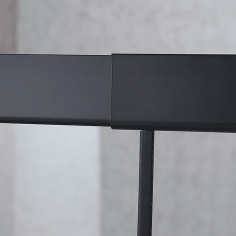 Mampara Ajustable de Ducha Style 140-160 cm Líneas negras (2 Vidrios) 8