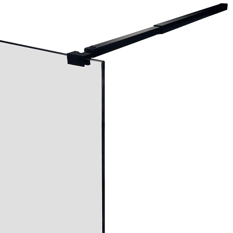 Mampara Fija de Baño Strava Negra Joytek 190×90 cm Vidrio Templado 8 mm 5