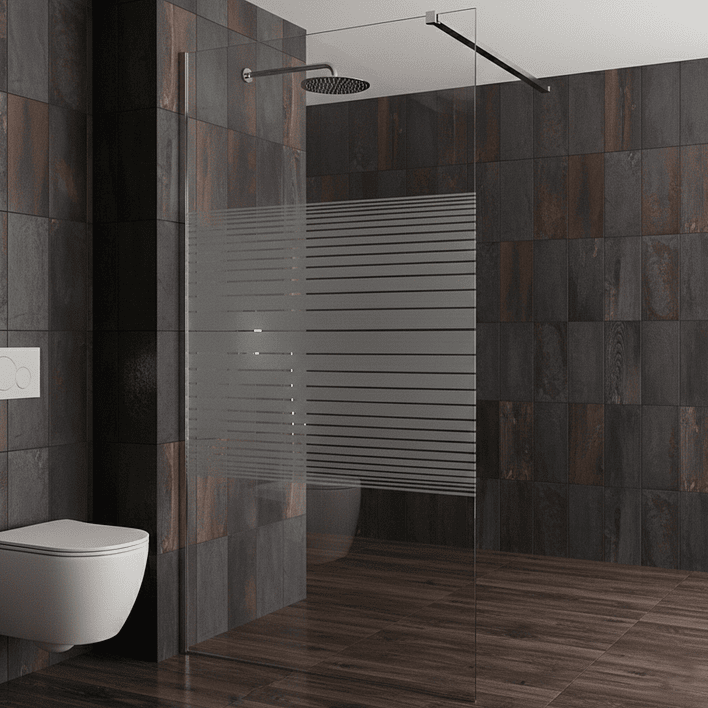 Mampara Fija de Baño Strava Blanca Joytek 190×90 cm Vidrio Templado 8 mm 2