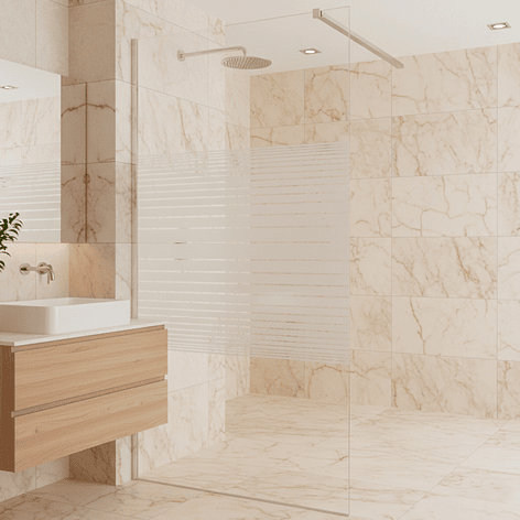 Mampara Fija de Baño Strava Blanca Joytek 190×90 cm Vidrio Templado 8 mm 3