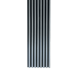 Caja Wall Panel PVC Bicolor Negro Gris 240x16 cm 3.84 m² (10 Paneles)