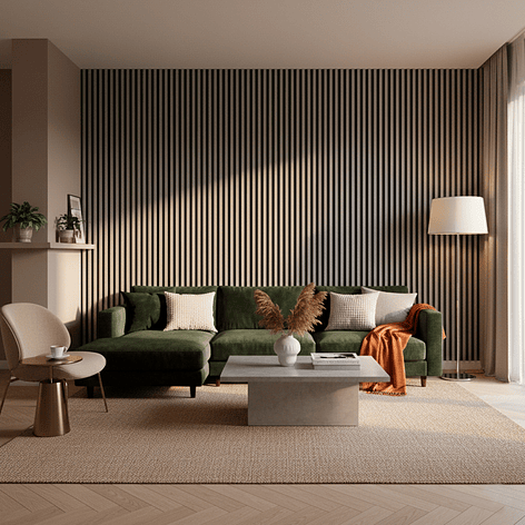 Caja Wall Panel PVC Bicolor Negro Gris 240x16 cm 3.84 m² (10 Paneles) 4