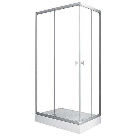 Shower Rectangular Lens Vidrios Transparentes 100x80x199cm (Incluye Receptáculo) 5