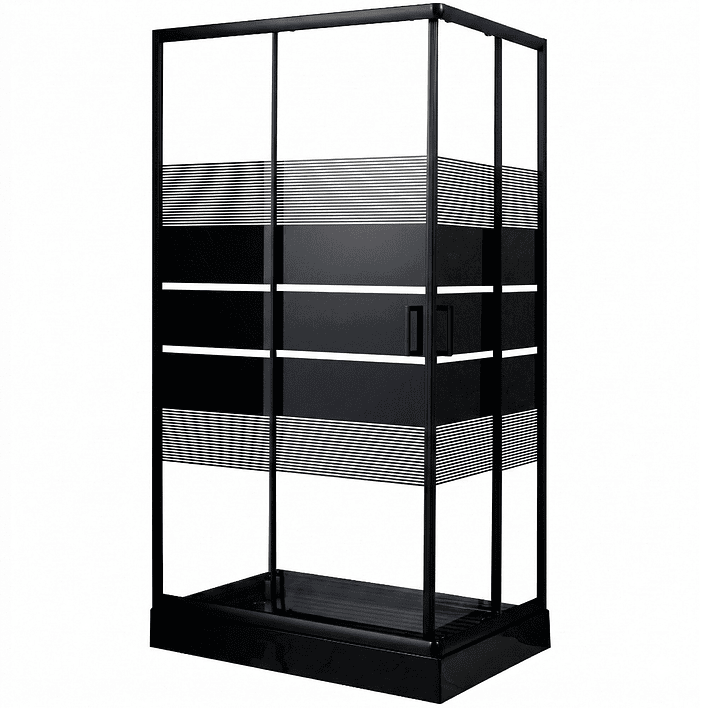 Shower Rectangular Style Negro 120x80x198cm (Incluye Receptáculo) 2