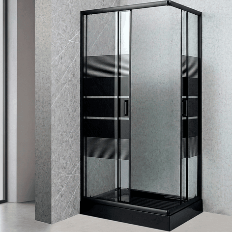 Shower Rectangular Style Negro 120x80x198cm (Incluye Receptáculo) 3