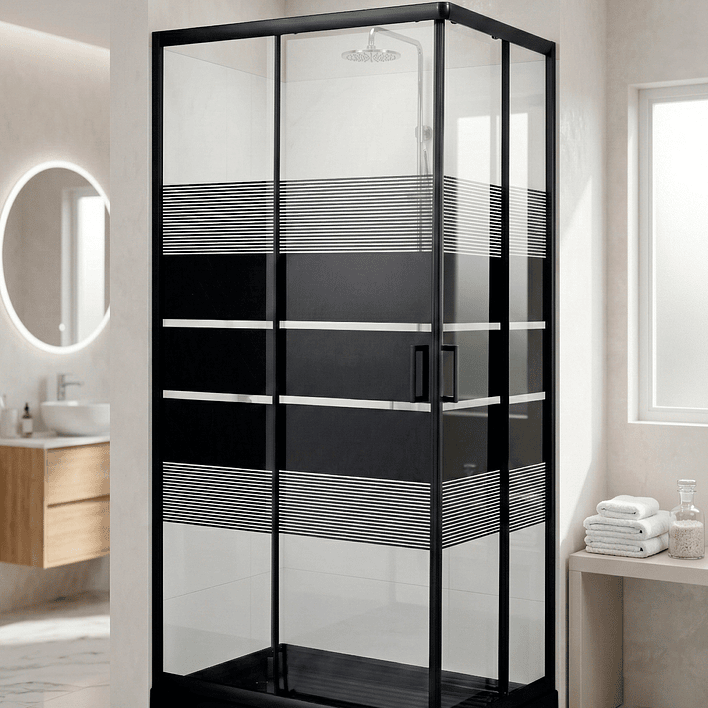 Shower Rectangular Style Negro 100x80x198cm (Incluye Receptáculo) 7