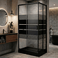 Shower Rectangular Style Negro 100x80x198cm (Incluye Receptáculo) - Miniatura 3