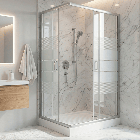Shower Rectangular Style Blanco 120x80x198cm (Incluye Receptáculo) 3