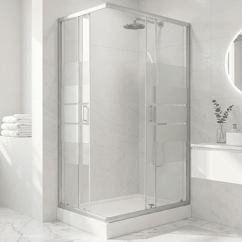 Shower Rectangular Style Blanco 120x80x198cm (Incluye Receptáculo) 5