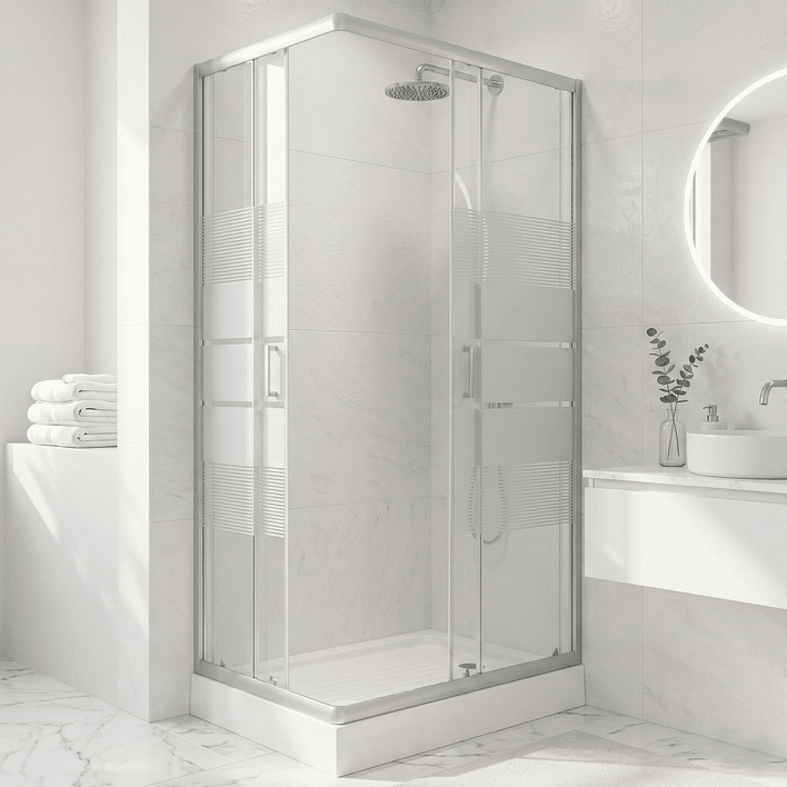 Shower Rectangular Style Blanco 100x80x198cm (Incluye Receptáculo) 4