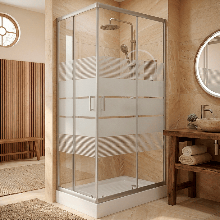 Shower Rectangular Style Blanco 100x80x198cm (Incluye Receptáculo) 3