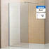Mampara Fija de Baño Joytek 190x110 cm Vidrio Templado Transparente 8 mm