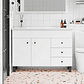 Mueble Vanitorio Blanco con Patas + Cubierta de Loza Plana 120x47x80 cm - Miniatura 3