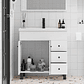 Mueble Vanitorio Blanco con Patas + Cubierta de Loza Semi Plana 80x47x80 cm - Miniatura 3
