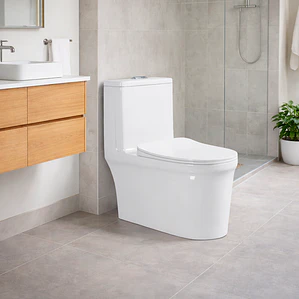 WC One Piece Premier 2051 Joytek Descarga a Piso 30 cm Blanco
