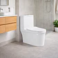 WC One Piece Premier 2051 Joytek Descarga a Piso 30 cm Blanco - Miniatura 2
