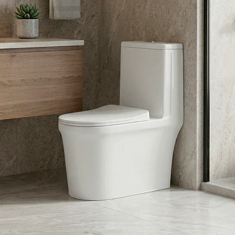 WC One Piece Premier 2051 Joytek Descarga a Piso 30 cm Blanco 5