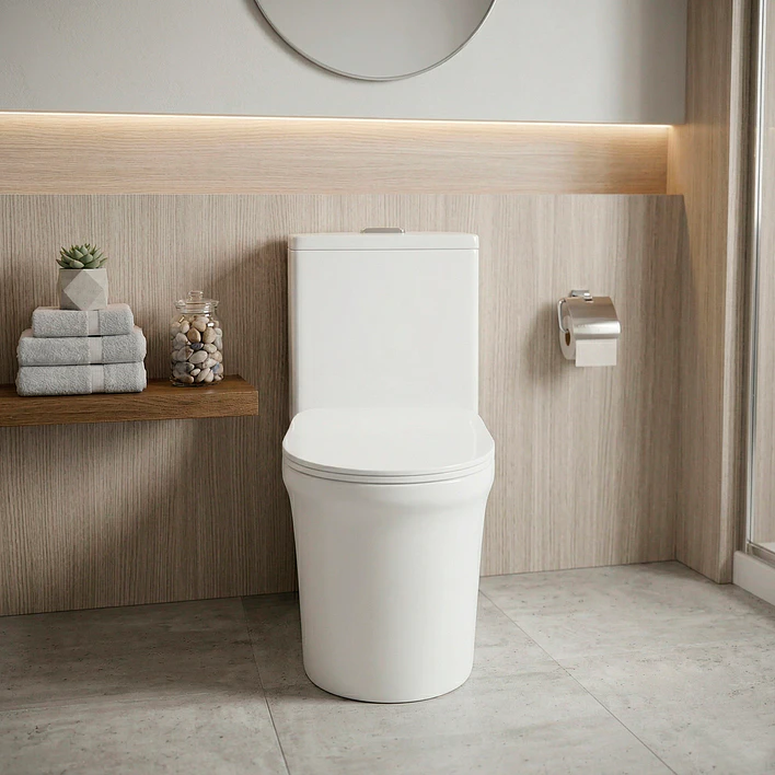 WC One Piece Premier 2051 Joytek Descarga a Piso 30 cm Blanco 6