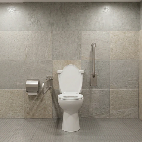 WC Two Piece Joytek para Discapacitados (Altura Ajustada) Descarga a Piso 30 cm 7