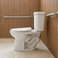 WC Two Piece Joytek para Discapacitados (Altura Ajustada) Descarga a Piso 30 cm - Miniatura 4