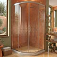 Shower Door Curvo Barra a Piso Blanco Mármol Transparente 90x90x185 cm - Miniatura 4