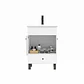 Mueble Vanitorio Blanco con Patas + Cubierta de Loza Plana 50x40x80 cm - Miniatura 4
