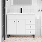 Mueble Vanitorio Joytek Blanco con Patas + Cubierta de Loza 100x47x80 cm - Miniatura 9