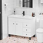 Mueble Vanitorio Joytek Blanco con Patas + Cubierta de Loza 100x47x80 cm - Miniatura 10