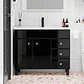 Mueble Vanitorio Joytek Negro con Patas + Cubierta de Loza 100x47x80 cm - Miniatura 2