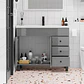 Mueble Vanitorio Joytek Gris con Patas + Cubierta de Loza 100x47x80 cm - Miniatura 3