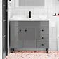 Mueble Vanitorio Joytek Gris con Patas + Cubierta de Loza 100x47x80 cm - Miniatura 12