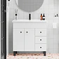 Mueble Vanitorio Joytek Blanco con Patas + Cubierta de Loza 80x47x80 cm - Miniatura 2