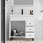 Mueble Vanitorio Joytek Blanco con Patas + Cubierta de Loza 80x47x80 cm - Miniatura 8