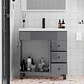 Mueble Vanitorio Joytek Gris con Patas + Cubierta de Loza 80x47x80 cm - Miniatura 8