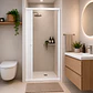 Mampara Ajustable de Ducha Joytek Flexbok en PVC Blanco 100-115 cm *185 cm - Miniatura 5