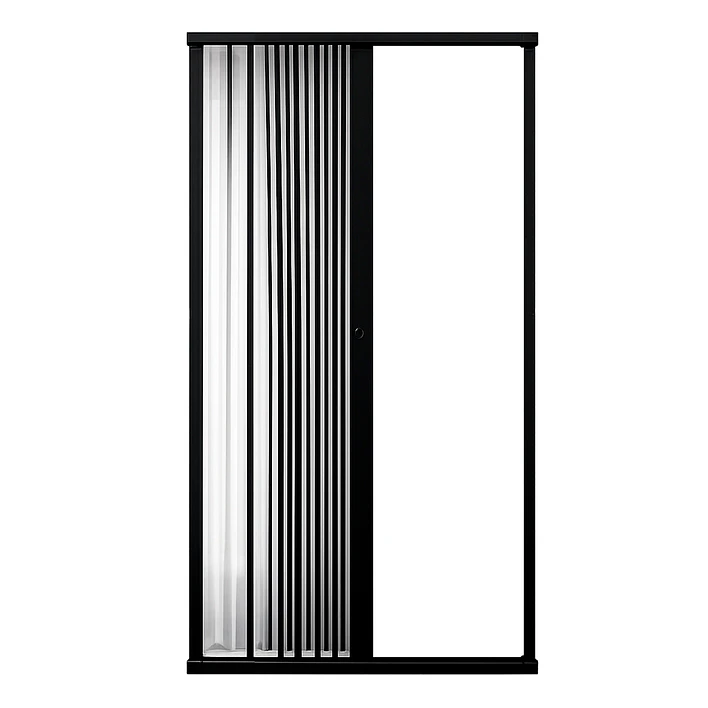 Mampara Ajustable de Ducha Joytek Flexbok en PVC Negro 100-115 cm *185 cm 4