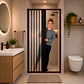 Mampara Ajustable de Ducha Joytek Flexbok en PVC Negro 100-115 cm *185 cm - Miniatura 1
