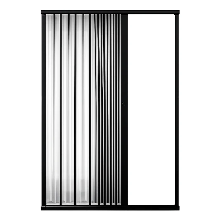 Mampara de Ducha Joytek Flexbok en PVC Negro 130-145 cm *185 cm 4
