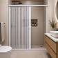 Mampara Ajustable de Ducha Joytek Flexbok en PVC Blanco 145-160 cm *185 cm - Miniatura 5
