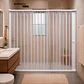 Mampara Ajustable de Ducha Joytek Flexbok en PVC Blanco 160-185 cm *185 cm - Miniatura 1