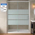 Mampara Ajustable de Ducha Style 120-140 cm Líneas blancas (2 Vidrios)